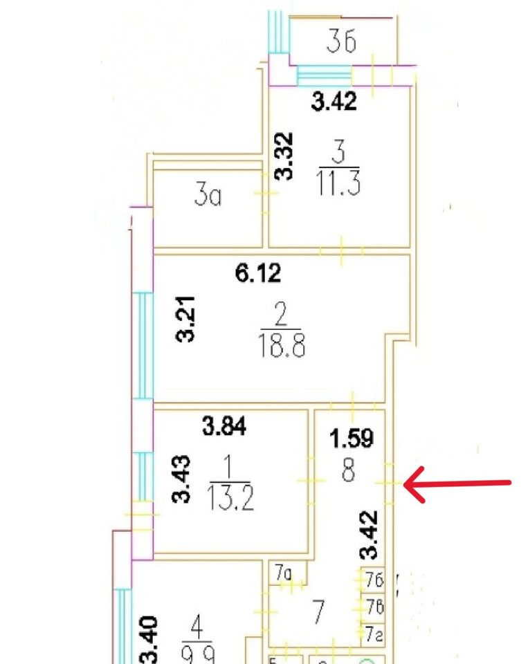 квартира г Москва метро Крылатское б-р Осенний 2 фото 24