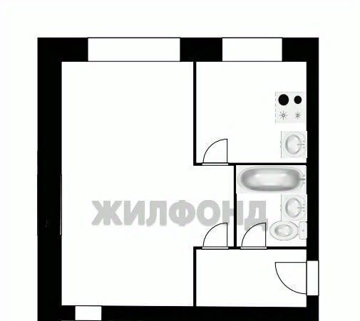 квартира г Новосибирск Речной вокзал Академгородок б-р Молодежи 2 фото 9