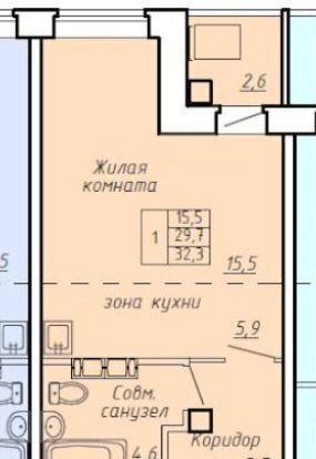 квартира г Абакан ул Генерала Тихонова 8 фото 18