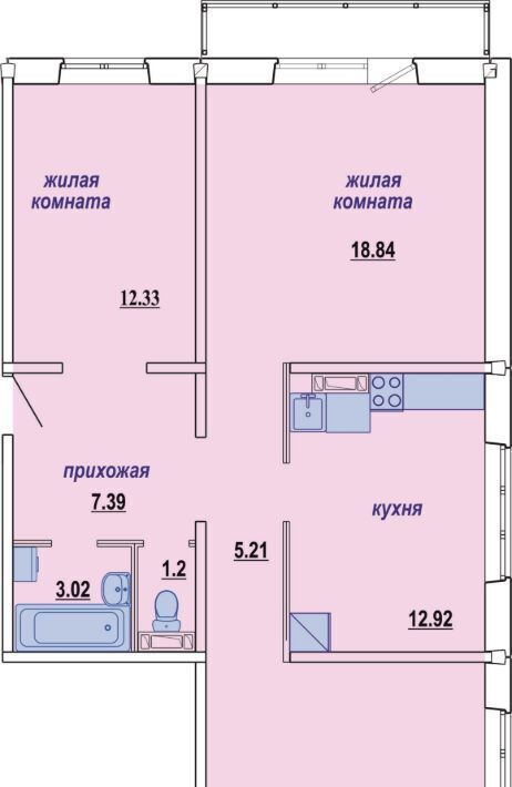 квартира г Новосибирск Студенческая ул Виктора Шевелева 38/1 фото 37