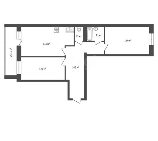 квартира ул Молодежная 31к/2 фото