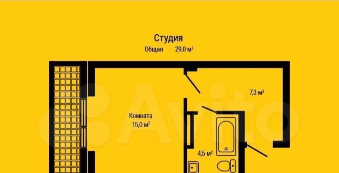 квартира г Красноярск р-н Ленинский ул 26 Бакинских Комиссаров 5г фото 3