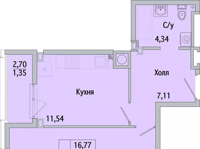 квартира г Батайск ул Ушинского 29ак/3 ЖК Пальмира 2.0 фото 4