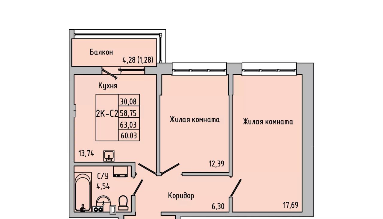 квартира г Батайск ул Луначарского 180а фото 10