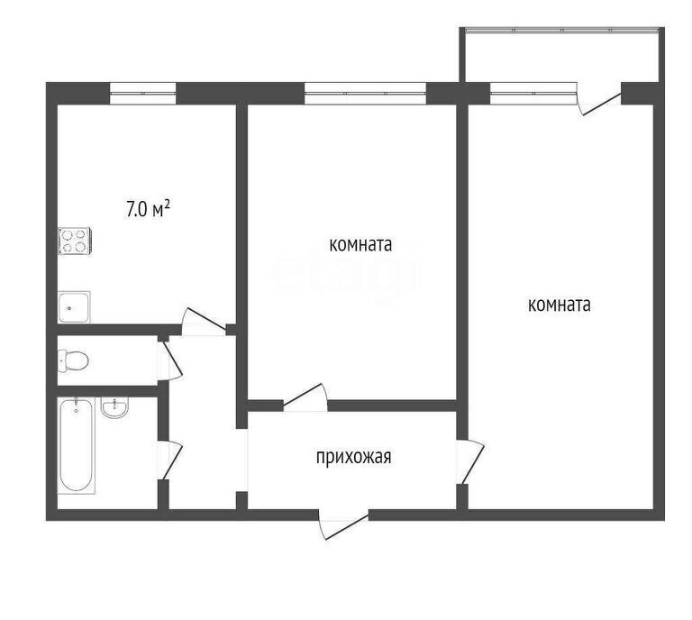 квартира г Омск микрорайон «Московка-2» 22 улица Ярослава Гашека фото 1