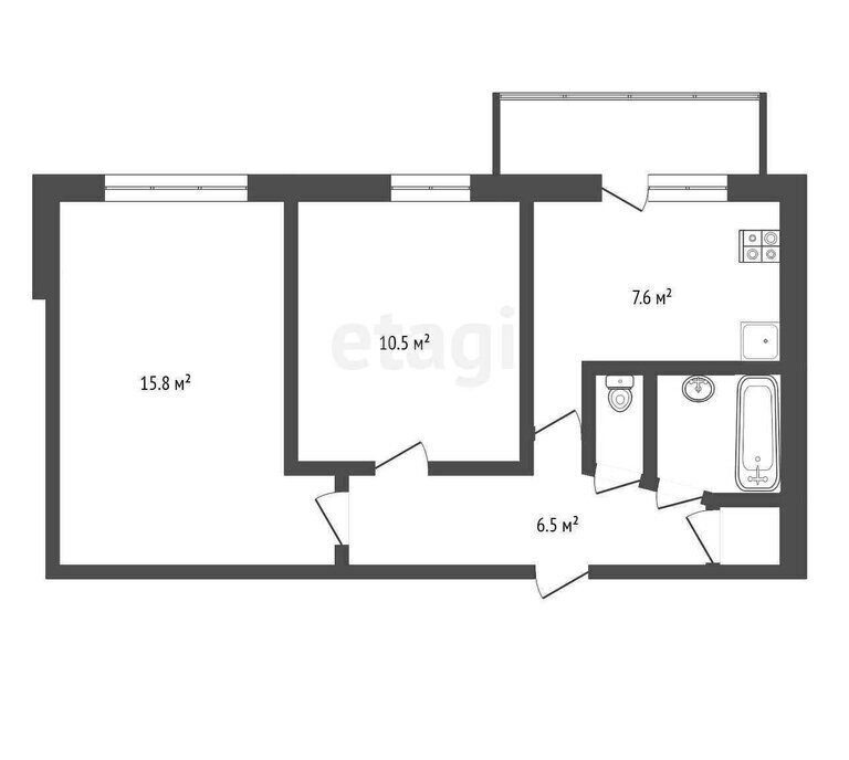 квартира г Ижевск р-н Первомайский Центральный улица, 199 фото 1