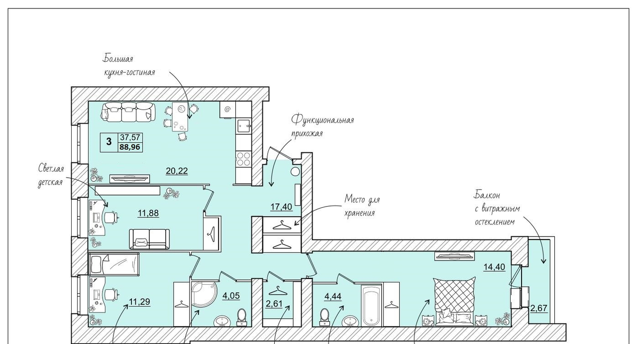 квартира г Ярославль р-н Заволжский ул Клубная 14 фото 1