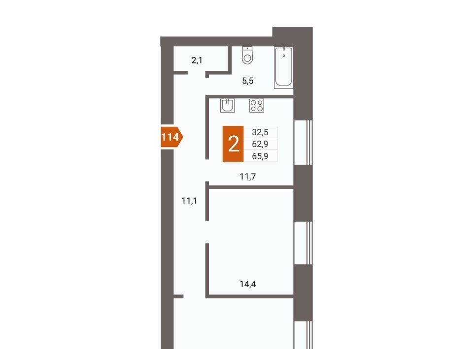 квартира г Чита п Текстильщиков р-н Черновский мкр 3-й 21 КСК фото 1