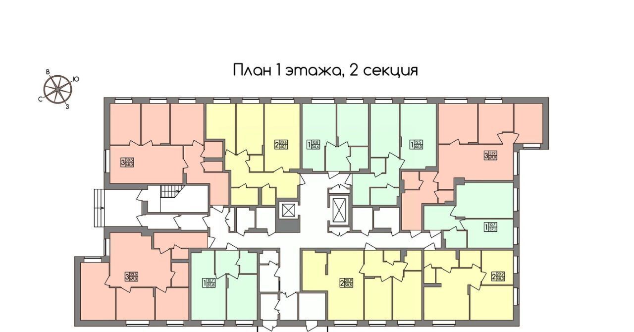квартира г Тула п Западный 2-й ул Маяковского 39 п Скуратовский р-н Центральный Центральный территориальный округ фото 3