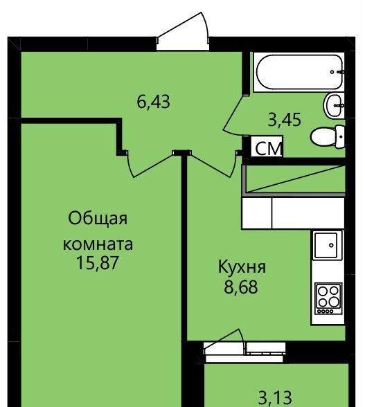 квартира г Саранск р-н Октябрьский ул Юрия Святкина 14 ЖК «Гармония» фото 2