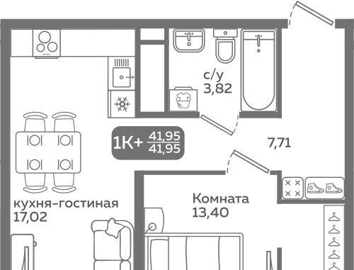квартира г Тюмень р-н Калининский ул Заполярная 9/2 Калининский административный округ фото 1