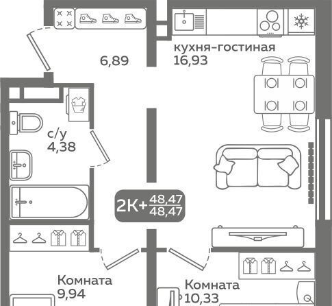 квартира г Тюмень р-н Калининский ул Заполярная 9/2 Калининский административный округ фото 1