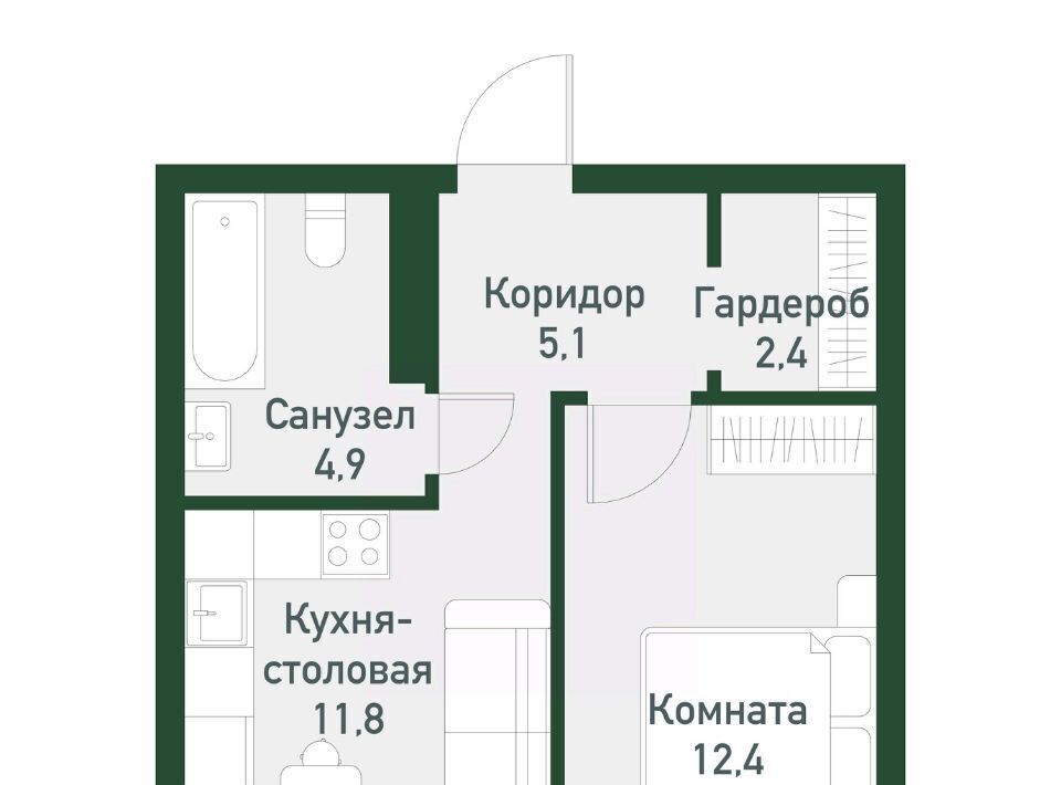 квартира г Челябинск Западный Кременкульское сельское поселение фото 1