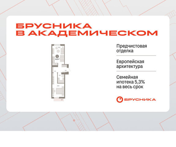 Академический Чкаловская ЖК Брусника в Академическом 19-й квартал фото