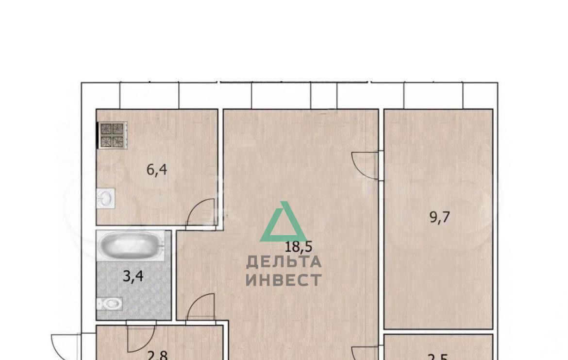 квартира г Уфа р-н Орджоникидзевский ул Вологодская 144 фото 3
