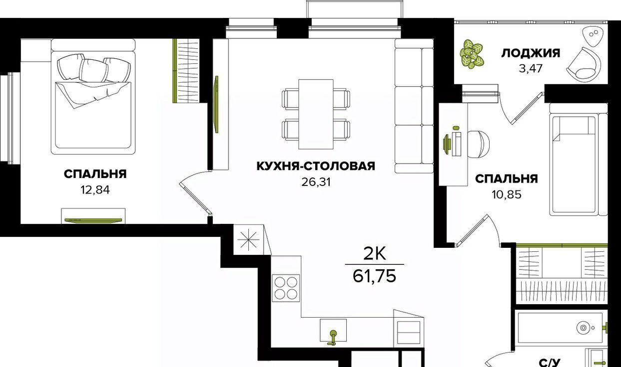 квартира г Тула р-н Центральный фото 1