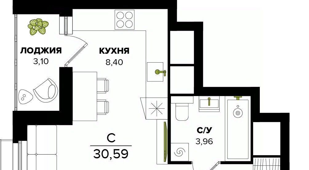 квартира г Тула р-н Центральный фото 1