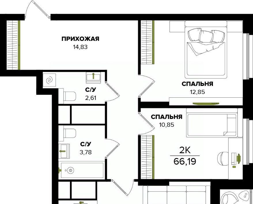 квартира г Тула р-н Центральный фото 1