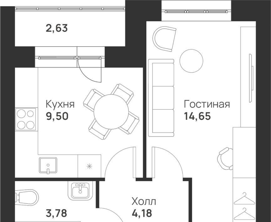 квартира г Тула р-н Привокзальный микрорайон Новая Тула фото 1