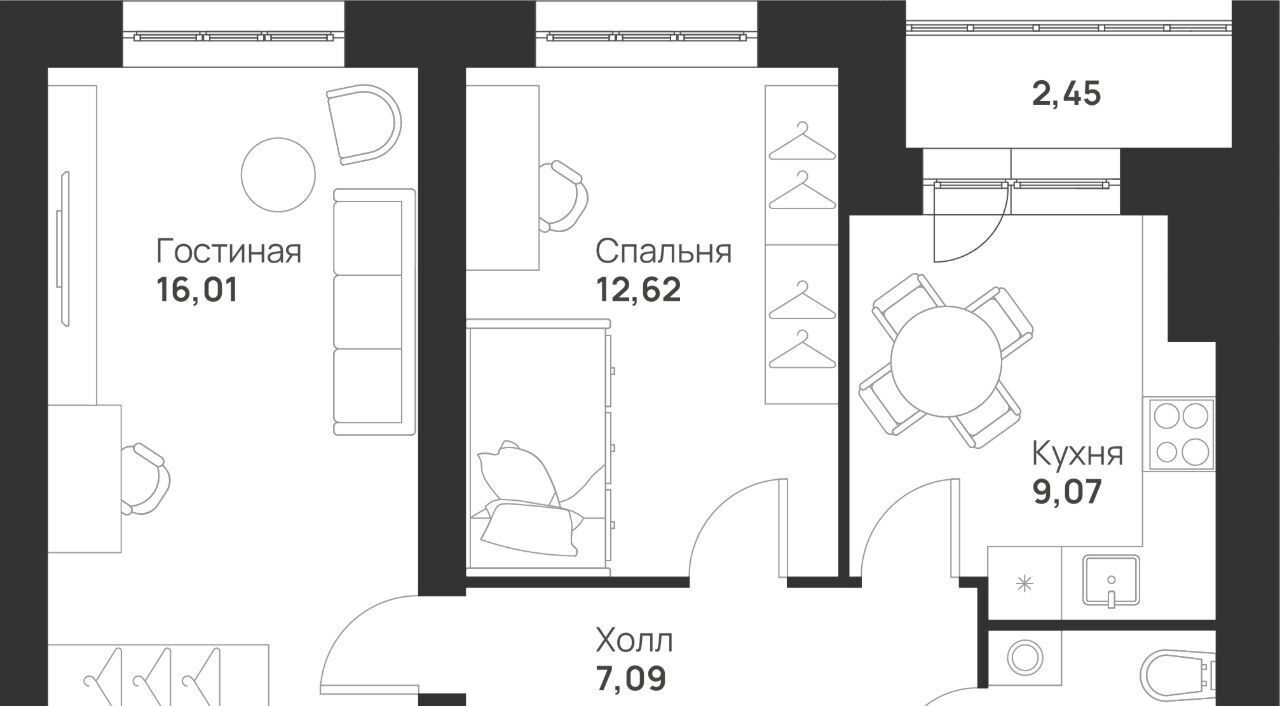 квартира г Тула р-н Привокзальный микрорайон Новая Тула фото 1