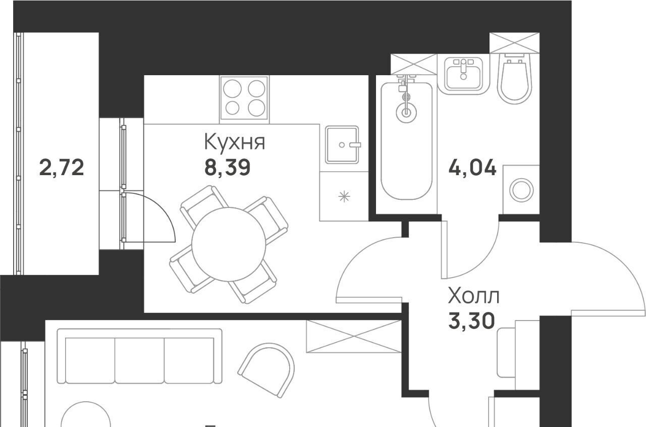 квартира г Тула р-н Привокзальный микрорайон Новая Тула ЖК «Новая Тула» фото 1
