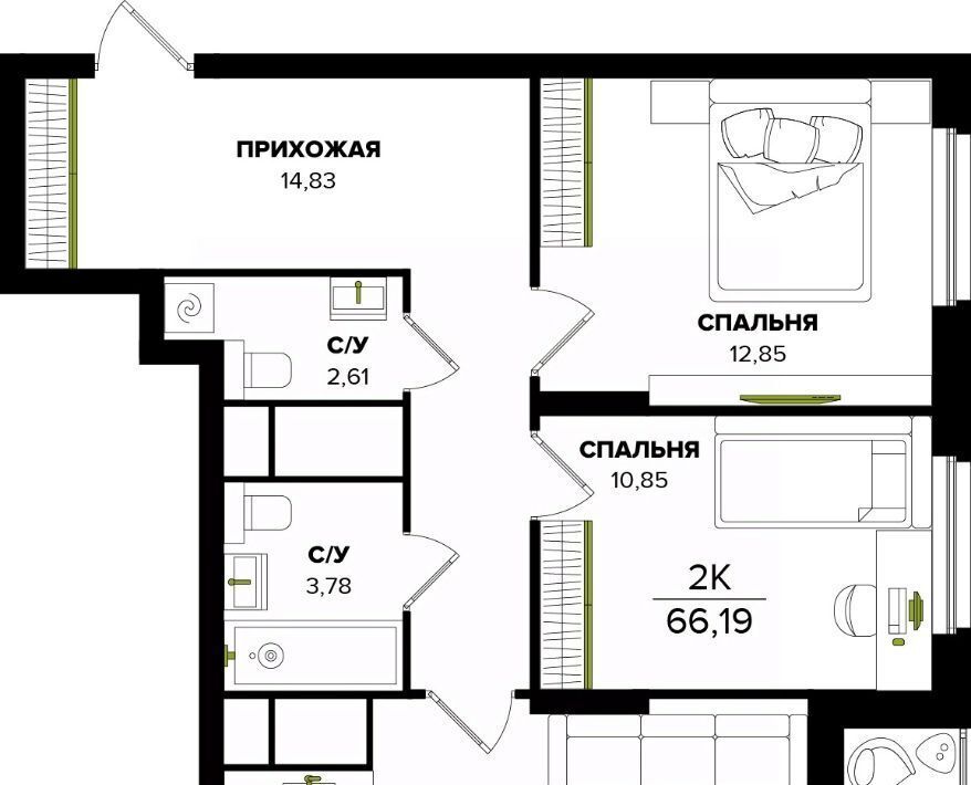 квартира г Тула р-н Центральный фото 1