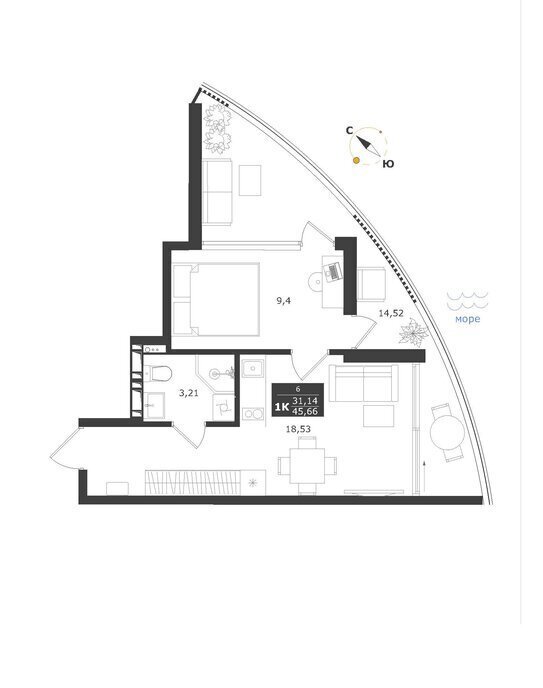 квартира г Алушта с Виноградное ул Сусловой 3 фото 1
