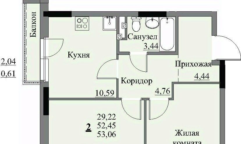 квартира г Ижевск р-н Устиновский Автопроизводство жилрайон, 3-й мкр, Арден на Ворошилова жилой комплекс фото 1