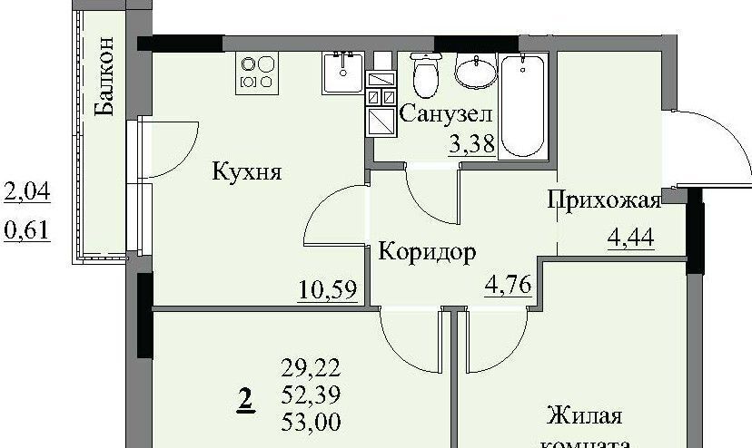 квартира г Ижевск р-н Устиновский Автопроизводство жилрайон, 3-й мкр, Арден на Ворошилова жилой комплекс фото 1