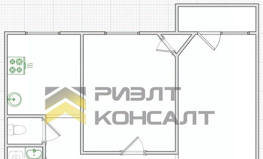 квартира г Омск р-н Кировский ул Ватутина 4 фото 14