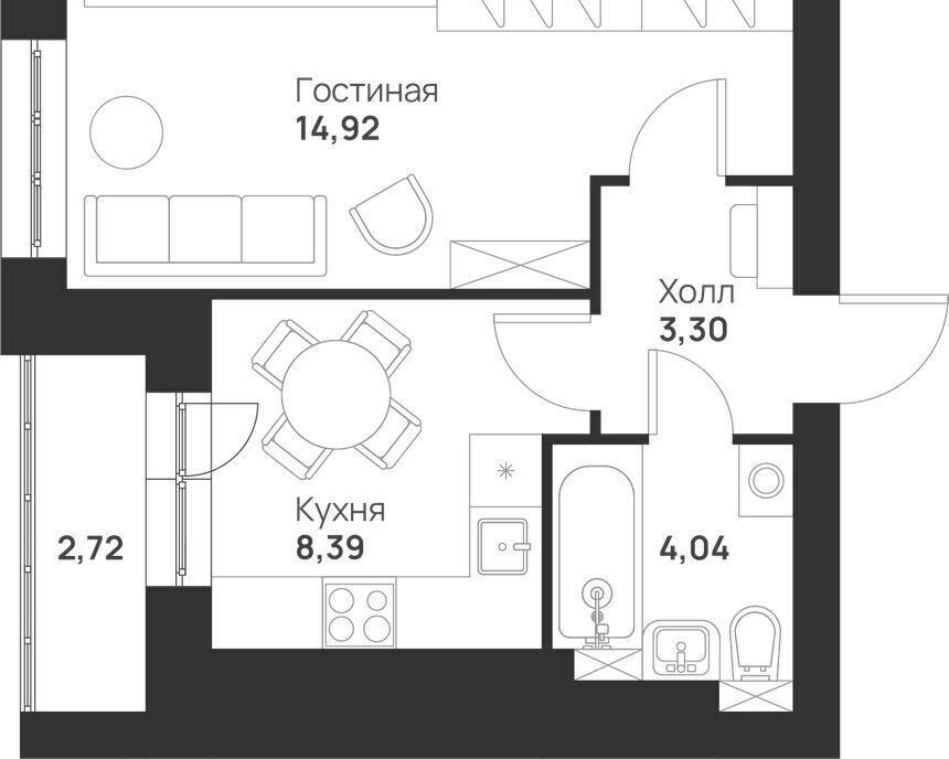 квартира г Тула ул Героя России Зиничева 6 ЖК «Новая Тула» фото 1