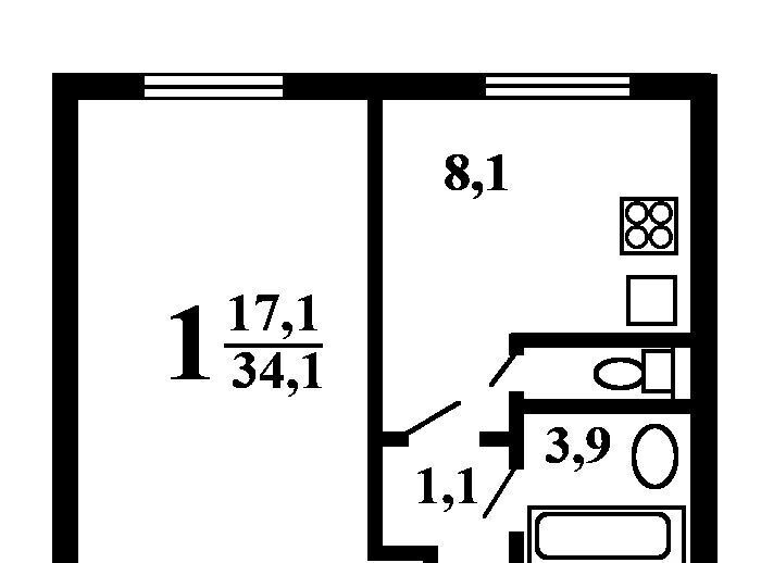 квартира г Зеленоград Зеленоград — Крюково, к 338Б фото 2