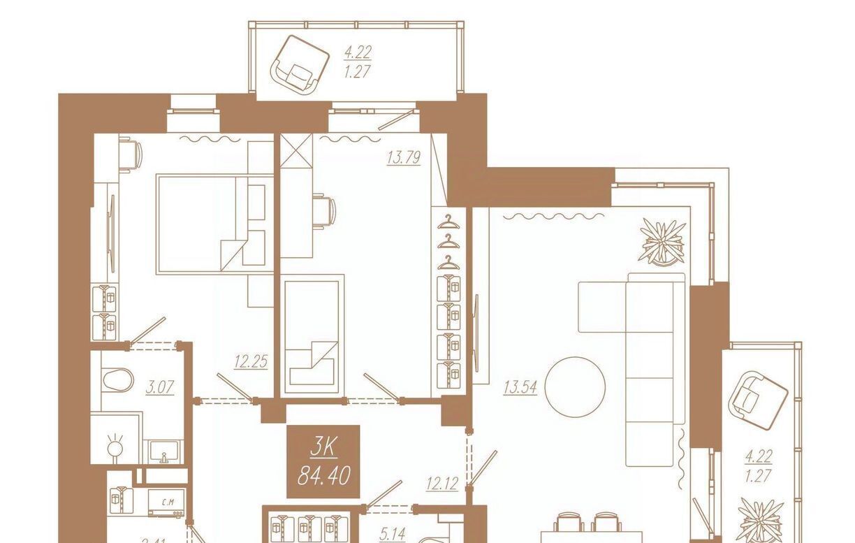 квартира г Красноярск р-н Советский ул 3-я Краснодарская 14а фото 1