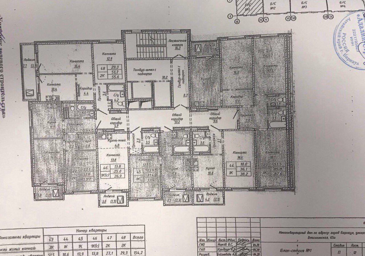 квартира г Барнаул р-н Индустриальный ул Власихинская 65ак/3 фото 3