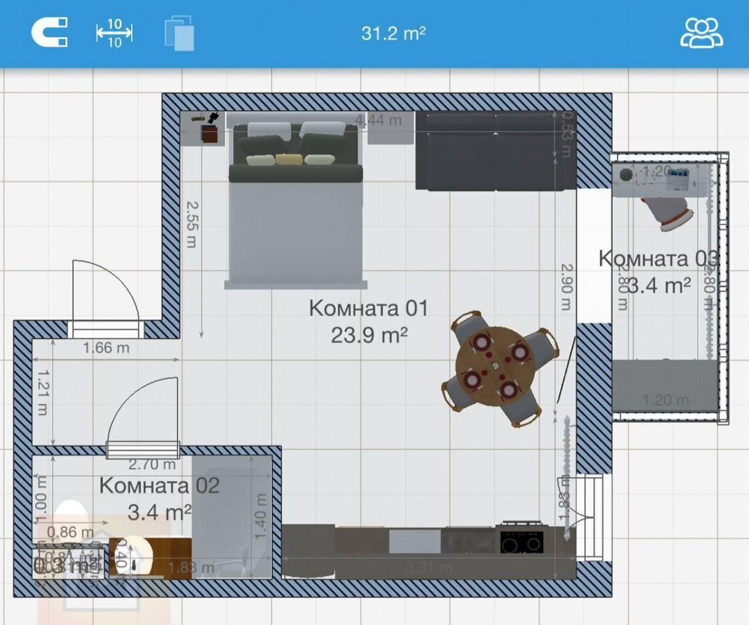 квартира г Евпатория микрорайон Универсам ул им.9-го Мая 55в фото 14