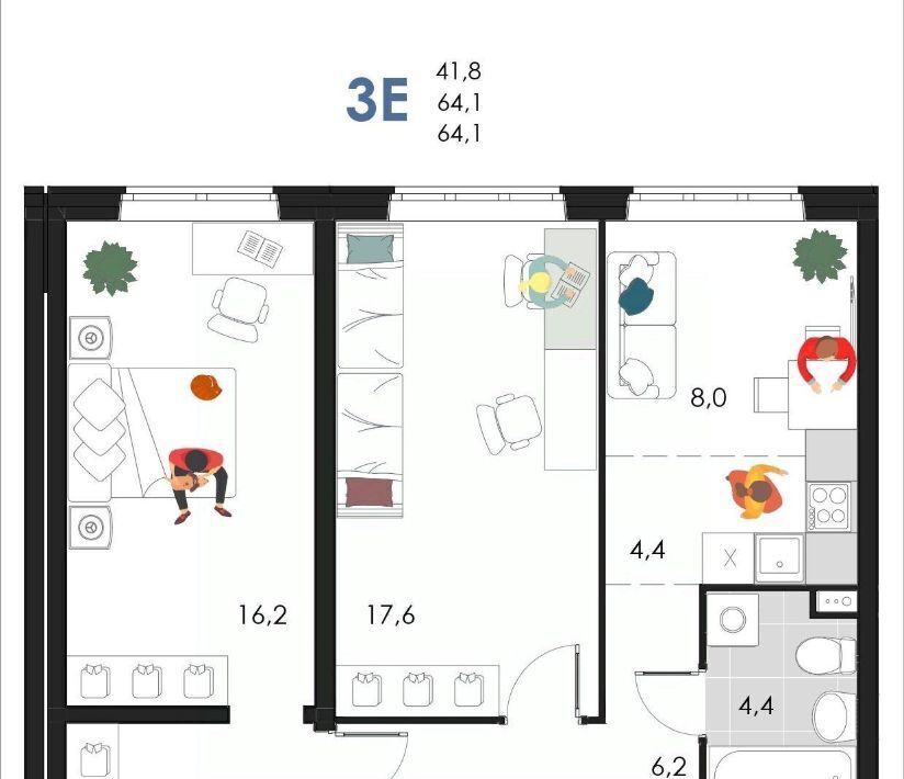 квартира г Пермь р-н Кировский ул Магистральная 86б Кировский район фото 1