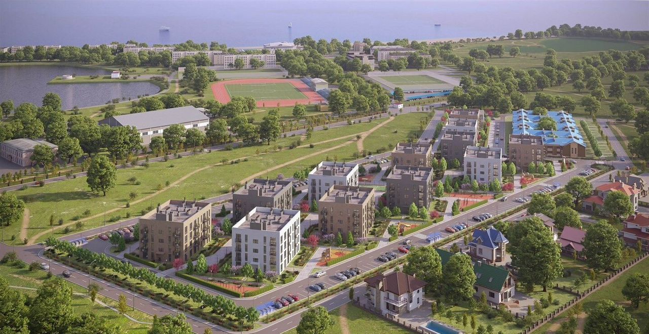 квартира г Евпатория пгт Заозерное ул Олимпийская ЖК «Кубики» з/у 2 фото 6
