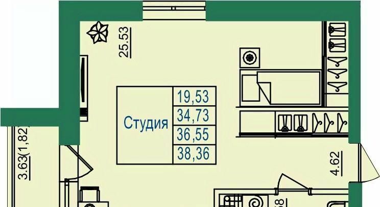 квартира г Владимир п Заклязьменский ЖК «Заречье-парк» р-н Октябрьский фото 1