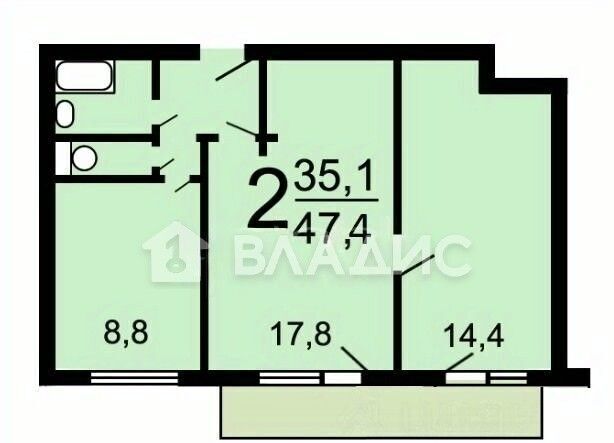 квартира г Москва метро Калитники ул Рогожский Вал 3 Посёлок фото 22
