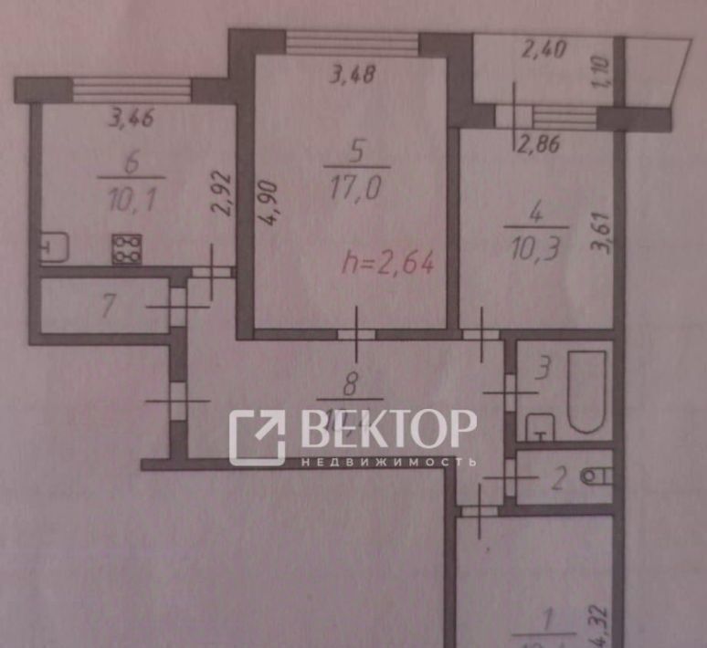 квартира г Иваново р-н Советский ул Окуловой 14 фото 2
