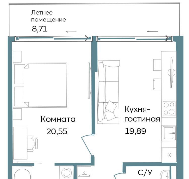 квартира г Саки ул Морская TEMPO фото 1