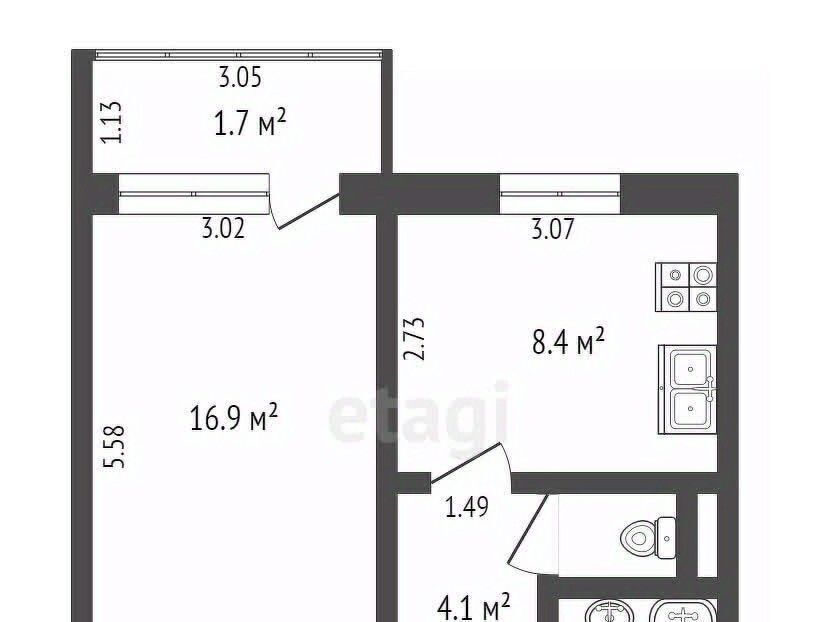 квартира г Нягань ул Интернациональная 125 фото 2