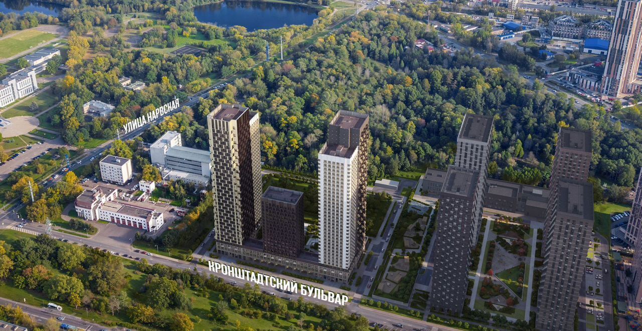 квартира г Москва метро Водный стадион б-р Кронштадтский 16 ЖК «Нарвин» муниципальный округ Головинский фото 1