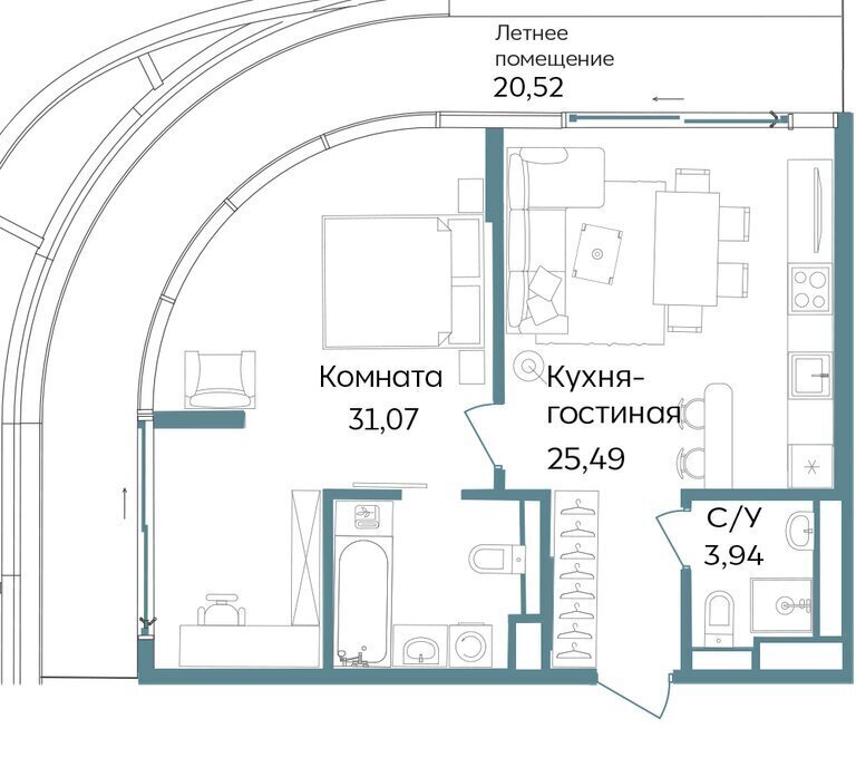 квартира г Саки TEMPO курортный кластер Темпо фото 1