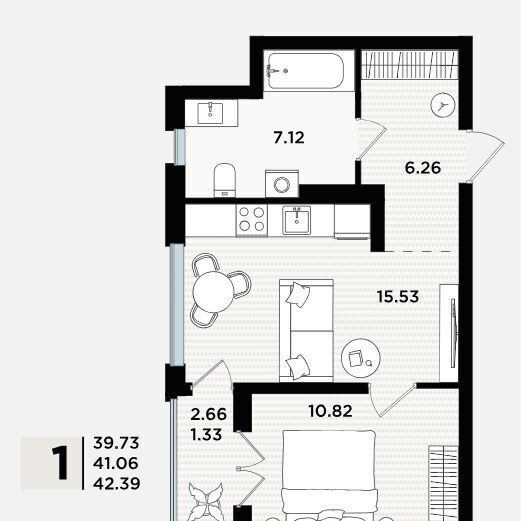 квартира г Пионерский ул Рензаева 3 фото 2
