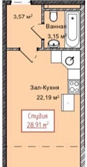 квартира г Избербаш ул Им Р.Зорге 43к/1 фото 2