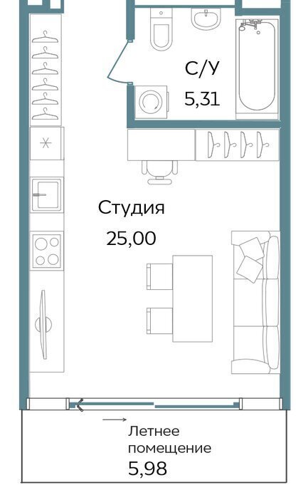 квартира г Саки TEMPO курортный кластер Темпо фото 1