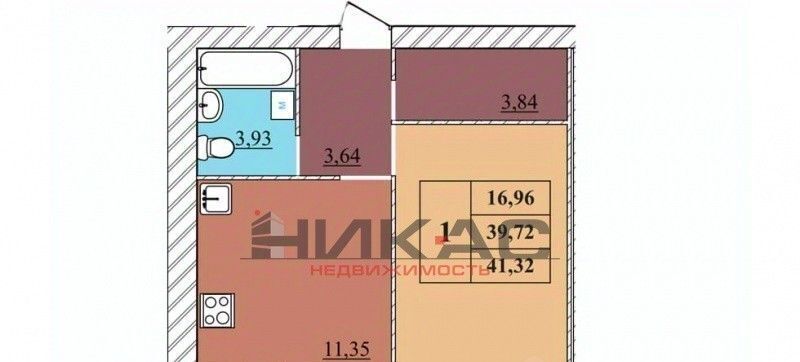 квартира г Ярославль р-н Дзержинский Норское пер 3-й Норский 11 фото 2