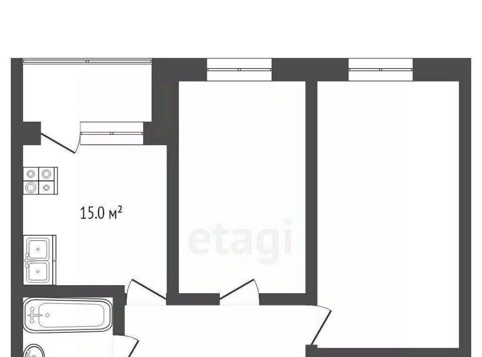 квартира г Батайск ул Ушинского 3 фото 2