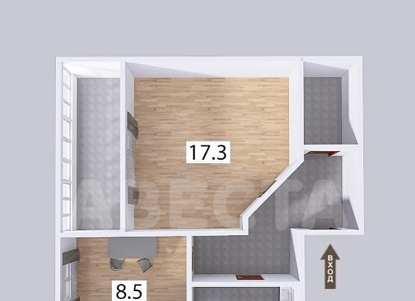 квартира г Омск р-н Кировский ул Димитрова 67к/1 фото 19
